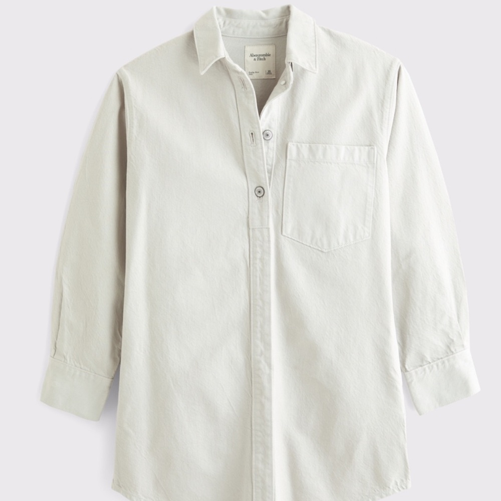 Abercrombie & Fitch Denim Mini Shirt Dress
